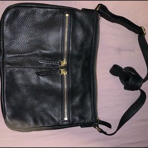 Black Fossil crossbody purse